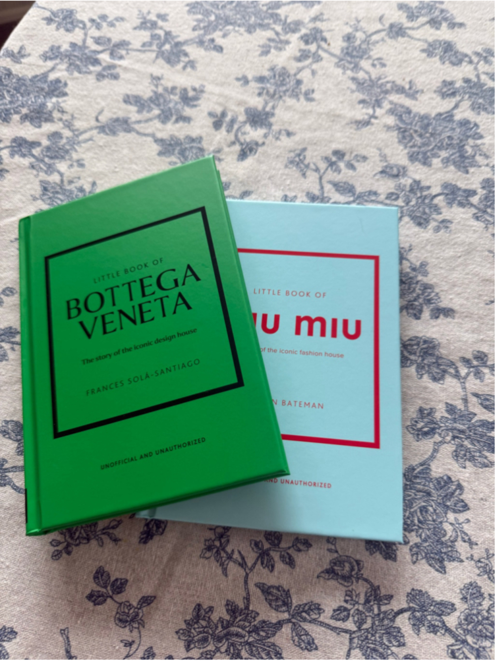Set of 2 Little Book of Bottega Veneta & Miu Miu Coffee Table Books